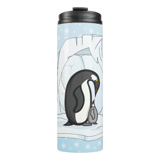Davin and Annie the Penguins Thermal Tumbler (Front)