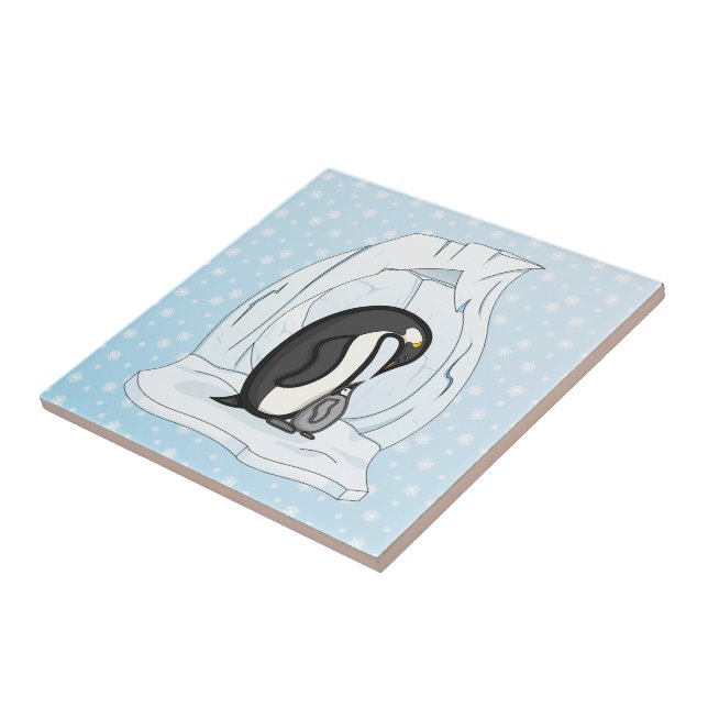 Davin and Annie the Penguins Tile (Side)