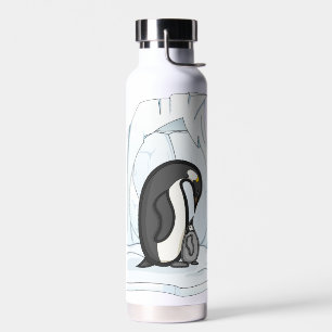 Davin and Annie the Penguins Water Bottle