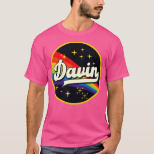 Davin Rainbow In Space Vintage Style T-Shirt