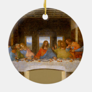 Davinci Last Supper fine art print artwork Ceramic Ornament