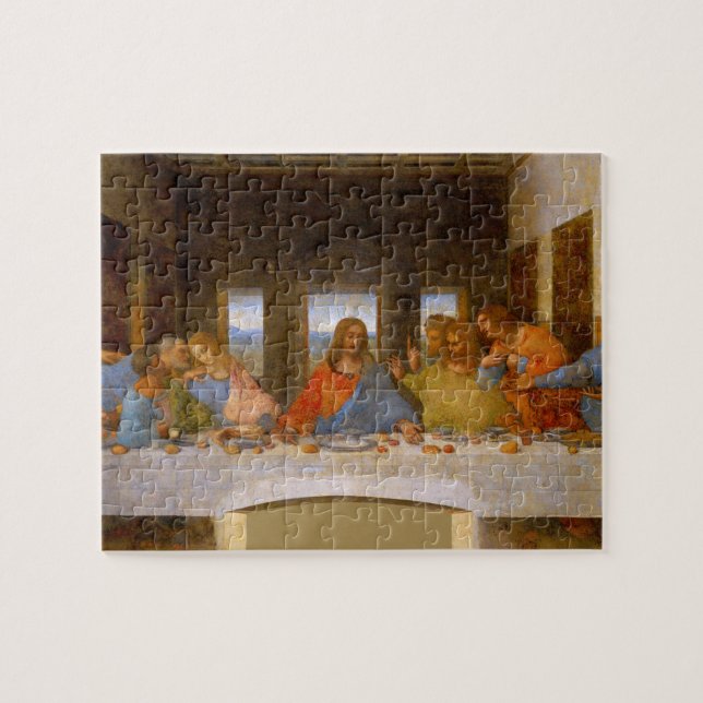 Davinci Last Supper fine art print artwork Jigsaw Puzzle (Horizontal)