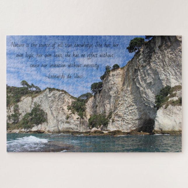 DaVinci Nature Quote Puzzle (Horizontal)