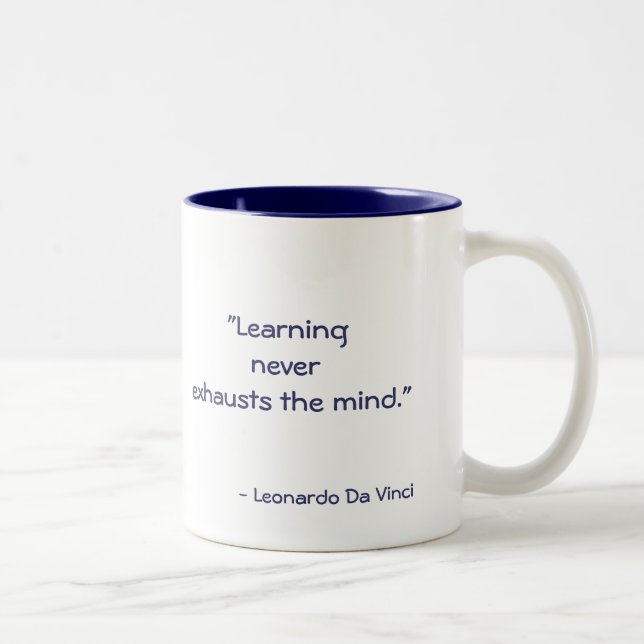 DaVinci Quote Coffe Mug (Right)