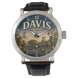 Davis California Golden State College Town Decor Watch