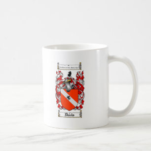 DAVIS FAMILY CREST - DAVIS COAT OF ARMS COFFEE MUG