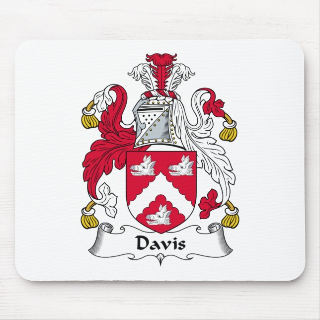 Davis Family Crest Mouse Pad (Front)