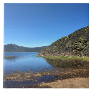Davis Lake with Lava Rocks, OR Tile