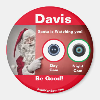 Davis Père Noël regarde Magnet