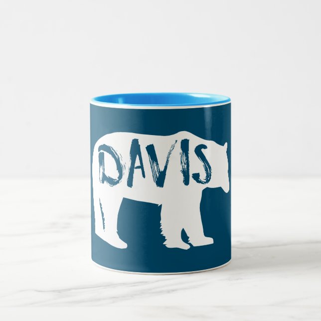Davis West Virginia Bear Two-Tone Coffee Mug (Center)