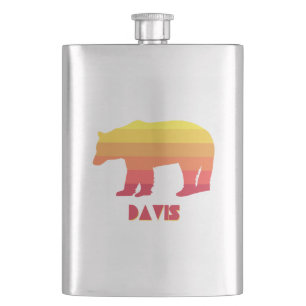 Davis West Virginia Rainbow Bear Hip Flask