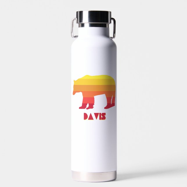Davis West Virginia Rainbow Bear Water Bottle (Front)