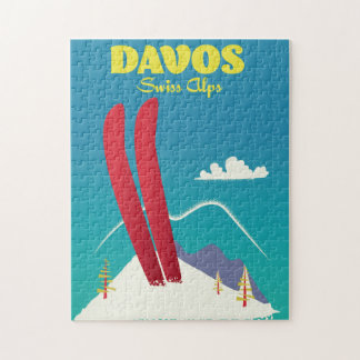 Davos Swiss Alps Jigsaw Puzzle