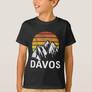 Davos Swiss Switzerland Ski Resort Snowboarding T-Shirt