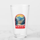 Davos Switzerland Travel Art Emblem