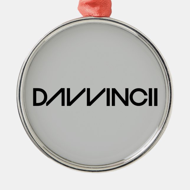 Davvincii Metal Ornament (Front)