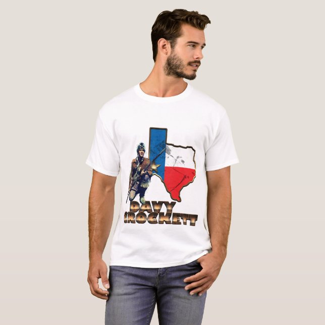 Davy Crockett an American Folk Hero T-Shirt (Front Full)
