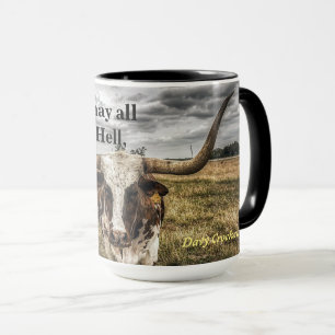 Davy Crockett Quote On Hell And Texas Mug