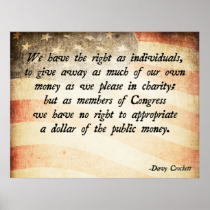 Davy Crockett Quote Poster