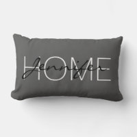 Davy grey colour home monogram