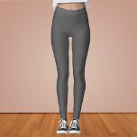Davy's Grey Solid Colour Leggings<br><div class="desc">Davy's Grey Solid Colour</div>