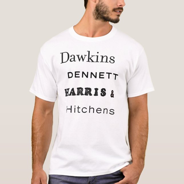 Dawkins, Dennett, Harris & Hitchens, Light T T-Shirt (Front)