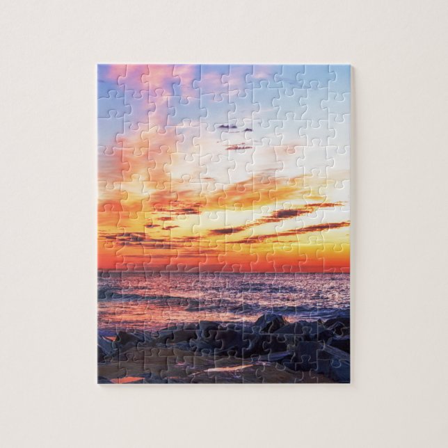 Dawn at 120th Street in Ocean City Maryland Jigsaw Puzzle (Vertical)