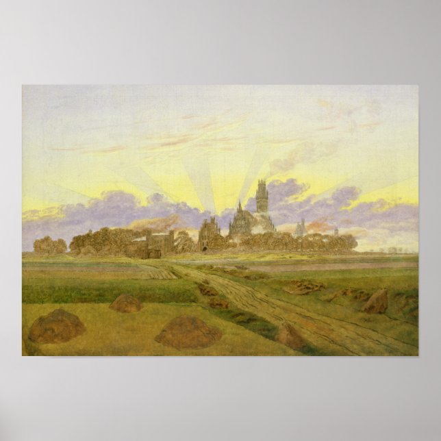 Dawn at Neubrandenburg Poster (Front)