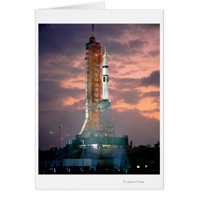 Dawn breaks behind ASTP Saturn IB CDDT (Front)