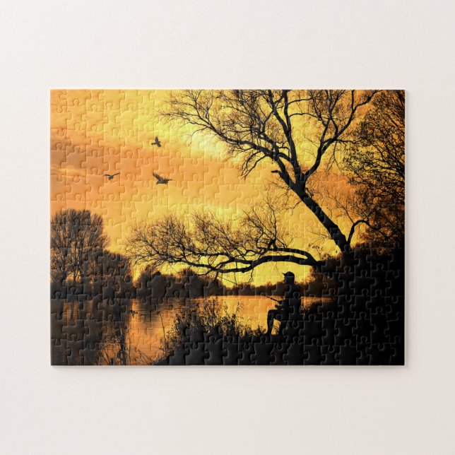 Dawn Fishing Jigsaw Puzzle (Horizontal)