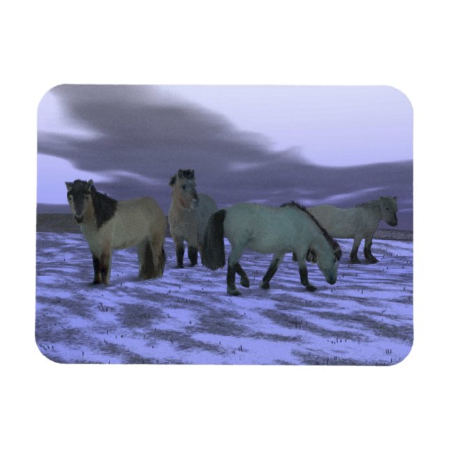 Dawn Horse Magnet (Horizontal)