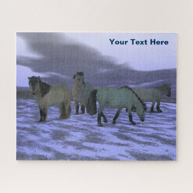 Dawn Horse - Yakutia Jigsaw Puzzle (Horizontal)