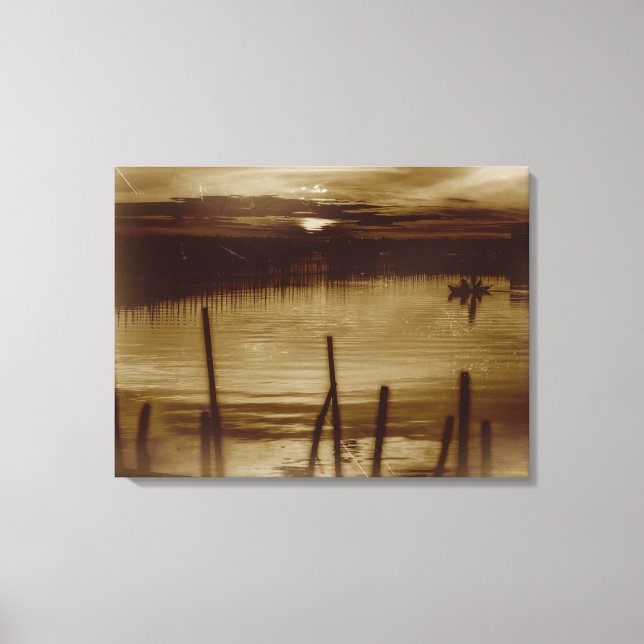 Dawn in The Lagoon Wrapped Canvas (Front)