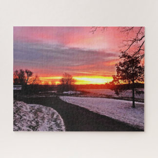 DAWN IN WINTER JIGSAW PUZZLE