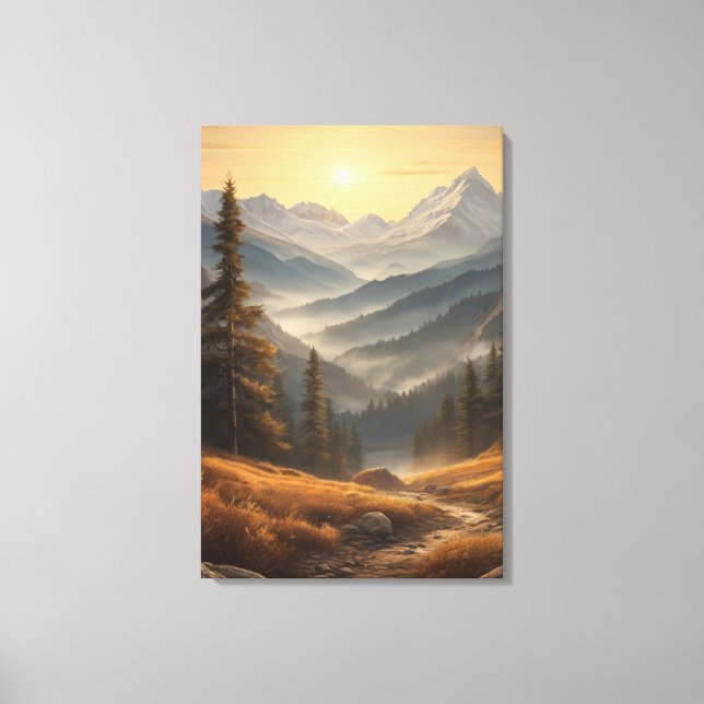 Dawn Majesty Wall Panel Canvas Print (Front)