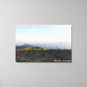 Dawn Morning Sunrise Mount Landscape Travel Photo Canvas Print