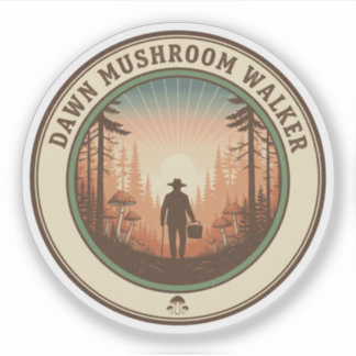 Dawn Mushroom Walker Forest Foraging