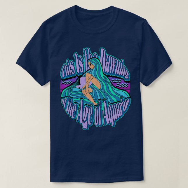 Dawn of Age of Aquarius is January 20th Cool Graph T-Shirt (Design Front)