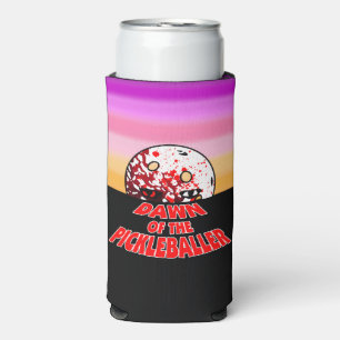 Dawn of the Pickleballer Halloween Horror Zombie Seltzer Can Cooler