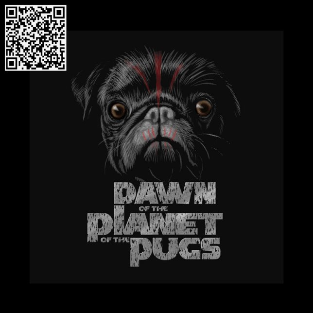 Dawn Of The Planet Of The Pugs Round Pillow (Creator Uploaded)