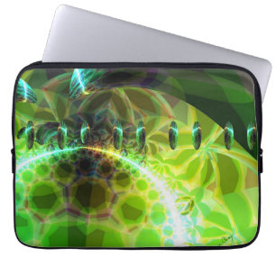Dawn of Time – Lime & Gold Emerge Laptop Sleeve