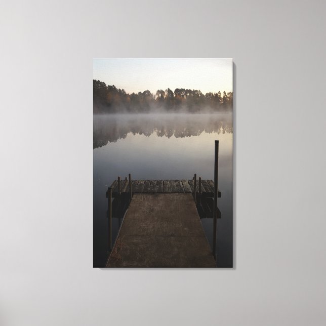 Dawn on the Dock stretched canvas print (Front)