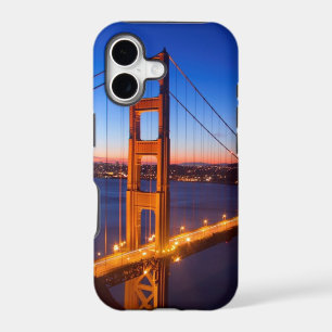 Dawn over San Francisco and Golden Gate Bridge.
