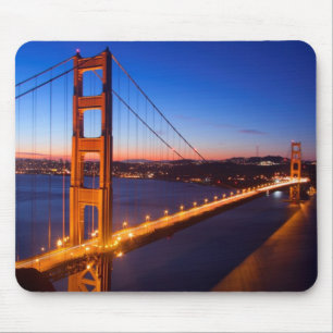 Dawn over San Francisco and Golden Gate Bridge. Mouse Pad