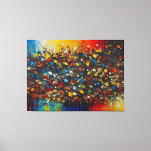 Dawn overture over New York colorful print