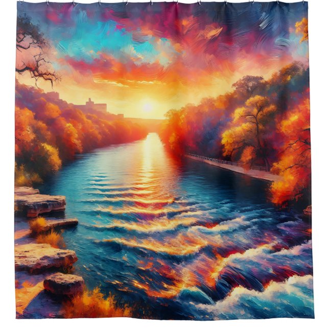 "Dawn’s Tranquil Embrace: Comal River Sunrise" (Front)
