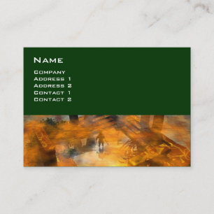 DAWNING DARK/ ALIEN WORLDS Science Fiction Business Card