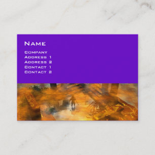 DAWNING DARK/ ALIEN WORLDS Science Fiction Business Card