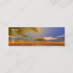 DAWNING DARK/Clouds of Dreamscape Science Fiction Mini Business Card