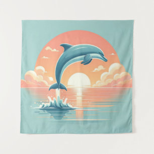 Dawn's Aquatic Ballet Tapestry